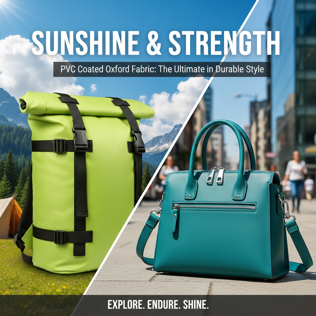 Cén fáth go bhfuil Fabraic Oxford Brataithe PVC Ideal le haghaidh Fearas Lasmuigh agus Faisean