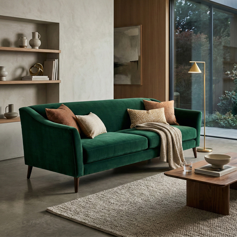 Fabraic Sofa Velvet: Rogha Molta le haghaidh Cáilíochta agus Dearadh?