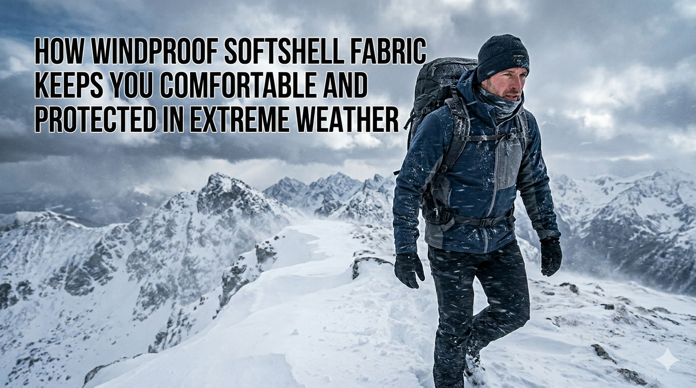Mar a Choinníonn Fabraic Softshell Windproof tú Compordach agus Cosanta in Aimsir Fhíormhór