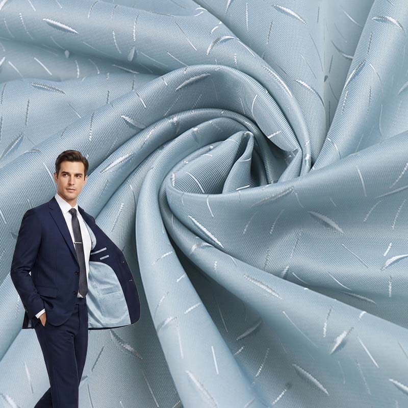 Fabraic Líneáil Clóbhuailte Viscose poileistir